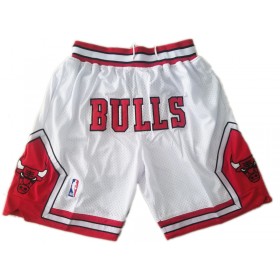 NBA Chicago Bulls Homme Shorts à poche Blanc Swingman